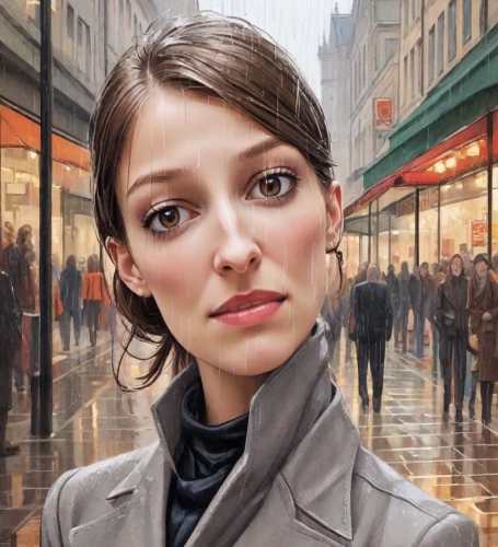 world digital painting,city ​​portrait,woman shopping,girl portrait,the girl at the station,oil painting on canvas,woman at cafe,the girl's face,paris shops,romantic portrait,girl in a long,oil painting,portrait of a girl,woman face,portrait photographers,face portrait,artist portrait,young woman,shopper,portrait background,Digital Art,Comic