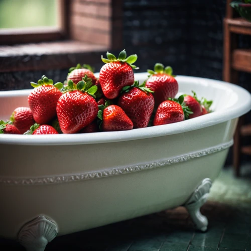 strawberries in a bowl,strawberries cake,salad of strawberries,strawberries,strawberry dessert,strawberry tart,strawberry,fruit bowl,red strawberry,mock strawberry,bathtub,strawberrycake,strawberry plant,alpine strawberry,strawberry pie,strawberry ripe,bathtub accessory,bowl of fruit in rain,strawberries falcon,mystic light food photography,Photography,General,Cinematic