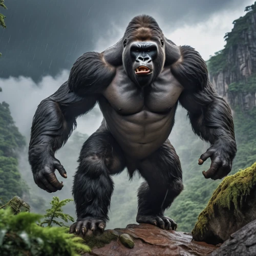 kong,king kong,silverback,gorilla,ape,great apes,marvel of peru,tarzan,gorilla soldier,uganda,bonobo,orang utan,incredible hulk,primate,congo,baboon,chimpanzee,angry man,anthropomorphized animals,roaring,Photography,General,Realistic