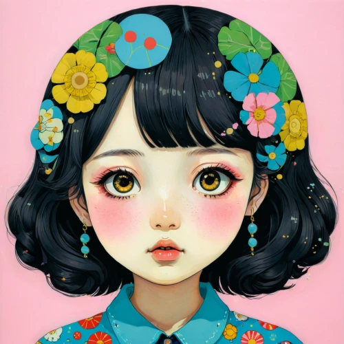 japanese doll,artist doll,painter doll,peach blossom,soft pastel,cherry blossom,geisha girl,japanese floral background,girl in flowers,pink cherry blossom,mint blossom,kokeshi doll,the japanese doll,japanese kawaii,mari makinami,floral japanese,shirakami-sanchi,cherry blossoms,girl doll,doll's facial features,Illustration,Japanese style,Japanese Style 16