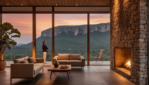 house in the mountains,house in mountains,the cabin in the mountains,beautiful home,wood window,home landscape,modern decor,chalet,interior modern design,mountain view,luxury property,contemporary decor,fire place,window view,corten steel,window treatment,block balcony,mountain stone edge,wooden windows,glass wall
