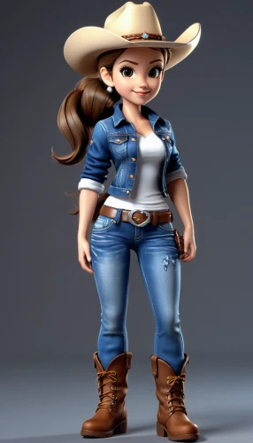 cowgirl,cowgirls,countrygirl,country-western dance,cowboy bone,cowboy beans,texan,farm girl,country style,sheriff,cowboy,line dance,country song,bluejeans,heidi country,western,cowboy hat,cowboy boots,3d model,agnes,Unique,3D,3D Character