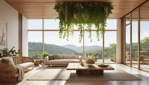 hanging plants,green living,hanging plant,balcony garden,bamboo curtain,modern decor,houseplant,house plants,eco-construction,home interior,grass roof,flowering vines,contemporary decor,living room,interior modern design,beautiful home,interior design,air purifier,modern living room,block balcony,Conceptual Art,Daily,Daily 03