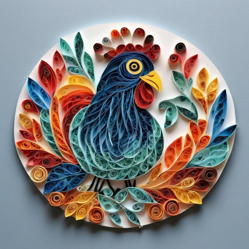 decorative plate,ornamental bird,decorative fan,an ornamental bird,bird painting,birds blue cut glass,glass painting,phoenix rooster,decoration bird,decorative art,trivet,flower and bird illustration,water lily plate,vintage rooster,enamelled,pheasant,bird illustration,colorful birds,wooden plate,peacock,Conceptual Art,Fantasy,Fantasy 23