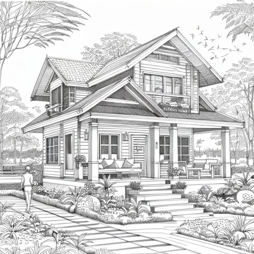 house drawing,houses clipart,floorplan home,house floorplan,coloring page,smart home,new england style house,residential house,garden elevation,exterior decoration,bungalow,mid century house,house shape,coloring pages,house purchase,large home,home landscape,country cottage,country house,summer cottage,Design Sketch,Design Sketch,Fine Line Art