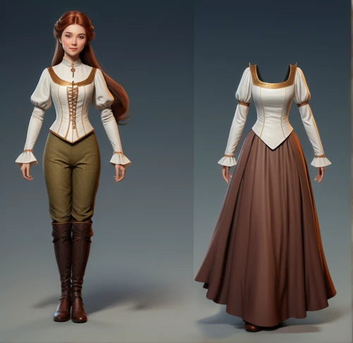 women's clothing,victorian fashion,bodice,women clothes,ladies clothes,costume design,female doll,bridal clothing,costumes,fashionable clothes,suit of the snow maiden,victorian lady,fashion dolls,overskirt,designer dolls,clothing,victorian style,3d model,country dress,folk costume,Conceptual Art,Fantasy,Fantasy 01