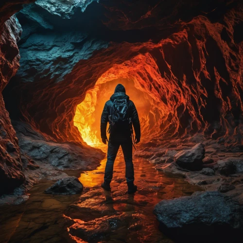 lava cave,door to hell,gerlitz glacier,lava tube,lava,ice cave,chasm,fire background,cave tour,magma,cave,caving,volcanic,molten,volcano,pit cave,lava dome,inferno,lava flow,lava river,Photography,General,Fantasy