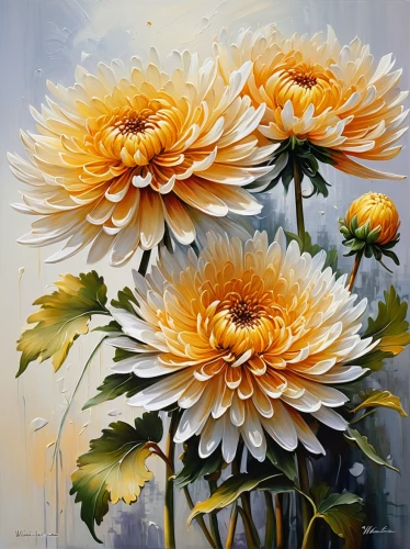 yellow chrysanthemums,sunflowers in vase,chrysanthemums,chrysanthemum flowers,gerbera daisies,chrysanthemums bouquet,australian daisies,sun daisies,siberian chrysanthemum,white chrysanthemums,chrysanths,chrysanthemum,autumn chrysanthemum,sun flowers,garden chrysanthemums,yellow chrysanthemum,yellow gerbera,dahlias,african daisies,sunflowers,Conceptual Art,Oil color,Oil Color 03