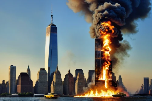 september 11,terrorist attacks,the conflagration,fire disaster,terrorist attack,burned down,sweden fire,wtc,911,9 11,world trade center,city in flames,1wtc,1 wtc,conflagration,burj,calamities,burning of waste,arson,armageddon,Photography,Artistic Photography,Artistic Photography 14