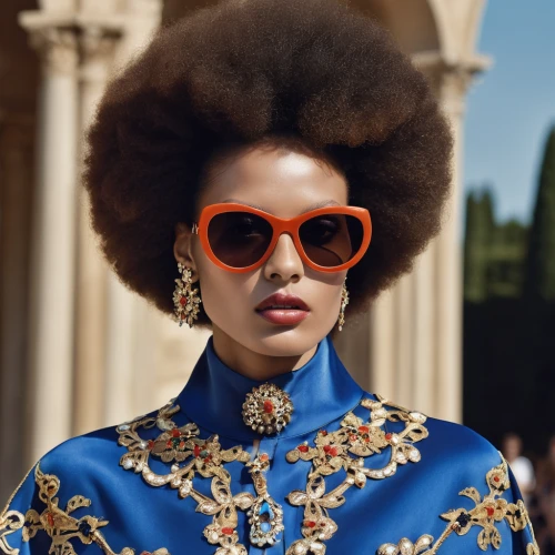 lace round frames,afro american girls,afro-american,afroamerican,afro,versace,pompadour,afro american,bouffant,eye glass accessory,vintage fashion,moorish,luxury accessories,eyewear,embellishments,swiss guard,artificial hair integrations,vogue,drusy,sunglasses,Photography,General,Realistic