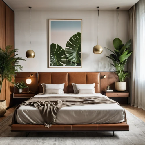 modern decor,contemporary decor,modern room,bedroom,room divider,guest room,canopy bed,interior design,interior modern design,palm fronds,guestroom,interior decoration,tropical house,mid century modern,decor,interior decor,great room,patterned wood decoration,bamboo plants,sleeping room,Photography,General,Realistic