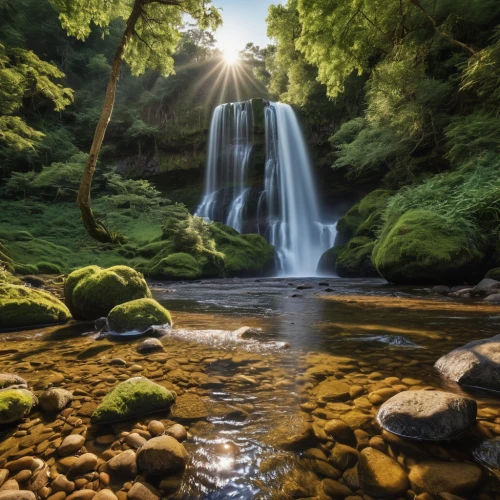 green waterfall,brown waterfall,mountain stream,a small waterfall,mountain spring,water falls,wasserfall,flowing creek,waterfall,flowing water,ash falls,ilse falls,water fall,waterfalls,japan landscape,clear stream,cascading,water flowing,water flow,oregon,Photography,General,Realistic