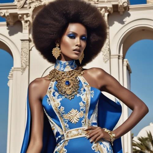 afroamerican,afro-american,mazarine blue,artificial hair integrations,majorelle blue,african american woman,versace,afro american,beautiful african american women,moorish,afro american girls,sheath dress,haute couture,embellishments,blue peacock,fashion illustration,cleopatra,dress form,ethnic design,cobalt blue,Photography,General,Realistic