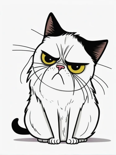 cat vector,grumpy,cartoon cat,cat cartoon,cat drawings,my clipart,disapprove,angry,drawing cat,funny cat,cat line art,breed cat,cat image,puss,irritated,snarling,doodle cat,clipart,cute cat,don't get angry,Illustration,Children,Children 06