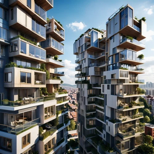 eco-construction,urban design,urban towers,residential tower,sky apartment,mixed-use,futuristic architecture,block balcony,urban development,cube stilt houses,hanging houses,urbanization,skyscapers,apartment blocks,apartment building,kirrarchitecture,smart city,apartment-blocks,apartment block,balconies,Photography,General,Realistic