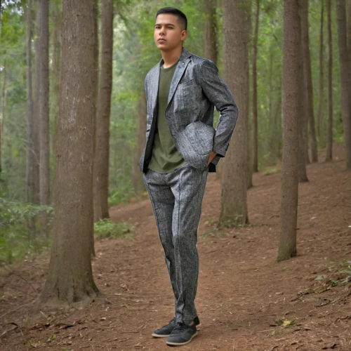 men's suit,suit trousers,a black man on a suit,farmer in the woods,forest man,men's wear,forest walk,man's fashion,male model,forest background,wedding suit,in the forest,walking man,overcoat,men clothes,menswear,the suit,slender,african businessman,black businessman