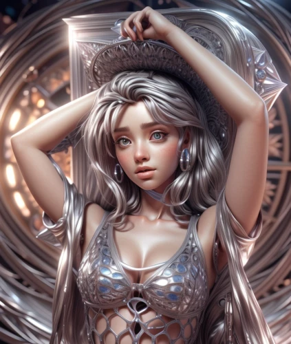 silver,zodiac sign libra,libra,fantasy portrait,silvery,medusa,fairy tale character,cinderella,fae,zodiac sign gemini,cg artwork,alice,silver coin,gemini,silver rain,3d fantasy,locket,fantasia,fantasy art,elza