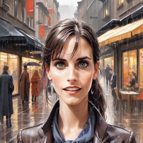 world digital painting,city ​​portrait,digital painting,sci fiction illustration,woman shopping,woman at cafe,pedestrian,walking in the rain,a pedestrian,oil painting,shopping icon,woman walking,photo painting,woman holding a smartphone,watercolor paris shops,oil painting on canvas,the girl at the station,romantic portrait,the girl's face,watercolor paris,Digital Art,Comic