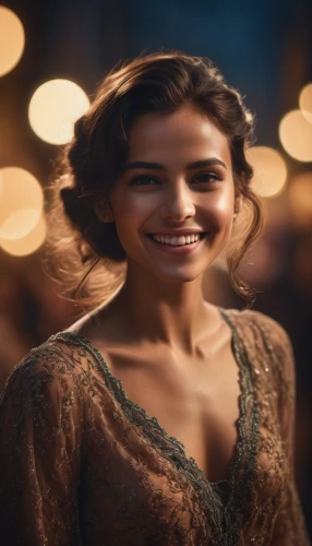 a girl's smile,girl with speech bubble,a charming woman,vintage woman,girl in a long,young woman,romantic portrait,bokeh effect,background bokeh,portrait photographers,girl in a historic way,pretty young woman,bokeh,beautiful young woman,girl in a long dress,vintage girl,woman portrait,cosmetic dentistry,the girl's face,girl portrait,Photography,General,Cinematic