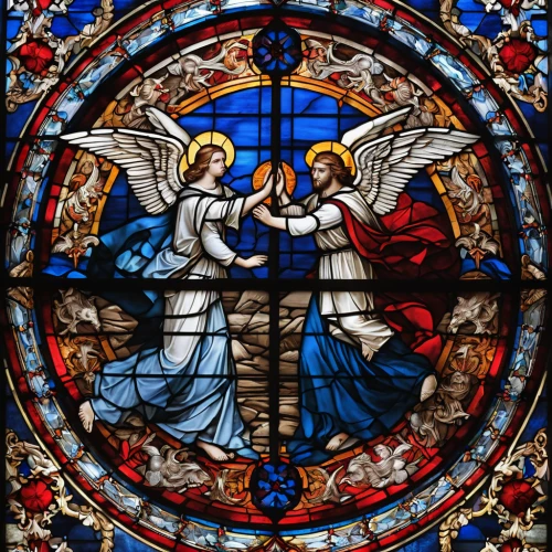 the annunciation,stained glass window,pentecost,the angel with the cross,church windows,the angel with the veronica veil,jesus in the arms of mary,stained glass,church window,baptism of christ,stained glass windows,christmas angels,holy family,nativity of christ,nativity of jesus,the prophet mary,angel and devil,angels,doves of peace,eucharistic,Photography,General,Realistic