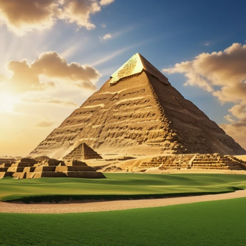 the great pyramid of giza,pyramids,giza,ancient egypt,eastern pyramid,ancient civilization,egypt,step pyramid,the ancient world,golf course background,egyptology,pyramid,khufu,ancient egyptian,kharut pyramid,stone pyramid,golf landscape,pharaonic,pharaohs,3d background,Photography,General,Realistic