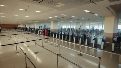 queue area,baggage hall,moving walkway,dulles,airport terminal,airport,check-in,berlin brandenburg airport,rows of seats,garment racks,regional customs,ornamental dividers,rope barrier,rows of planes,online path travel,car rental,station hall,terminal,queue,heathrow,Photography,General,Realistic