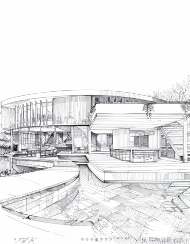 archidaily,school design,brutalist architecture,house drawing,arq,architect plan,kirrarchitecture,chancellery,futuristic architecture,architect,performing arts center,dupage opera theatre,dunes house,amphitheater,disney hall,architecture,boathouse,boat house,technical drawing,arts loi,Design Sketch,Design Sketch,Hand-drawn Line Art