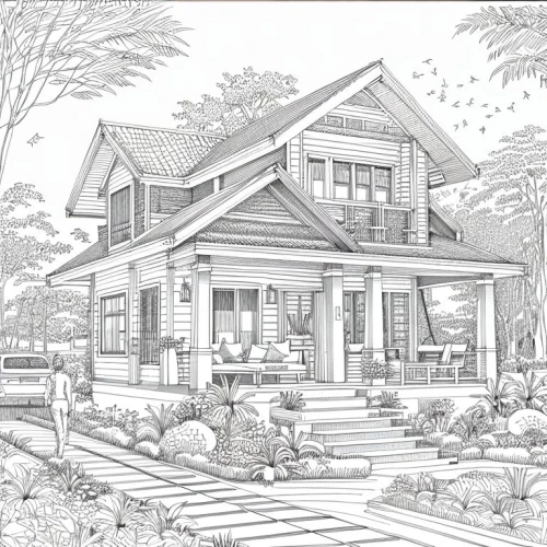 house drawing,coloring page,houses clipart,floorplan home,coloring pages,bungalow,residential house,new england style house,house floorplan,smart home,house shape,garden elevation,wooden house,country house,chalet,country cottage,mono-line line art,summer cottage,exterior decoration,residential property,Design Sketch,Design Sketch,Fine Line Art