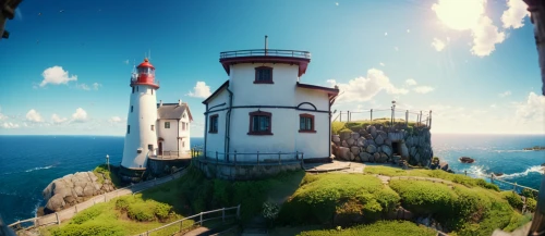 lighthouse,red lighthouse,panoramical,petit minou lighthouse,summit castle,360 ° panorama,light house,lookout tower,electric lighthouse,peter-pavel's fortress,light station,bastei,point lighthouse torch,gaztelugatxe,pano,pekapoo,castel,seelturm,house of the sea,knight's castle,Photography,General,Cinematic