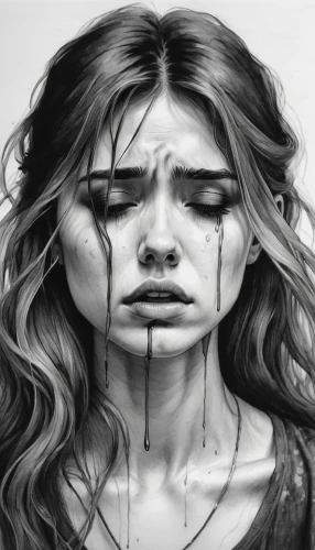 wall of tears,sorrow,charcoal drawing,angel's tears,anguish,teardrops,crying heart,tear of a soul,pencil drawings,depressed woman,pencil art,baby's tears,sad woman,tearful,teardrop,tear,widow's tears,of mourning,crying man,grief,Photography,Artistic Photography,Artistic Photography 12