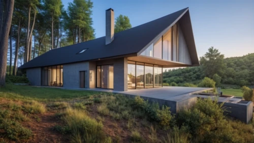 timber house,modern house,modern architecture,dunes house,eco-construction,folding roof,inverted cottage,house in the forest,wooden house,danish house,corten steel,metal cladding,slate roof,archidaily,metal roof,cubic house,smart home,frame house,house shape,cube house,Photography,General,Realistic
