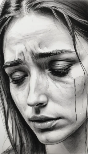 charcoal drawing,depressed woman,charcoal pencil,charcoal,sad woman,worried girl,sorrow,child crying,girl drawing,pencil drawings,pencil drawing,graphite,tearful,anguish,pencil art,stressed woman,scared woman,wall of tears,digital painting,anxiety disorder,Photography,Black and white photography,Black and White Photography 04