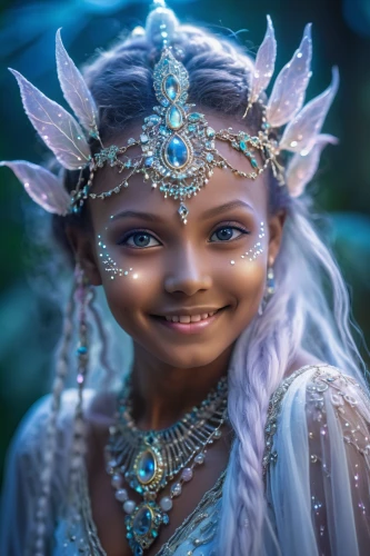 indian bride,indian girl,child fairy,indian girl boy,krishna,mystical portrait of a girl,moana,little girl fairy,faerie,faery,radha,east indian,indian woman,fairy queen,indian,fantasy portrait,polynesian girl,3d fantasy,fae,violet head elf,Photography,General,Realistic