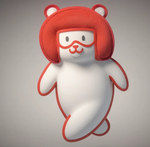 matryoshka doll,3d teddy,gummy bear,gingerman,snowman marshmallow,plush bear,matryoshka,icebear,soft robot,ragdoll,kewpie doll,blob,beanie baby,ice bear,daruma,3d model,snow monkey,plush figure,3d render,animal figure