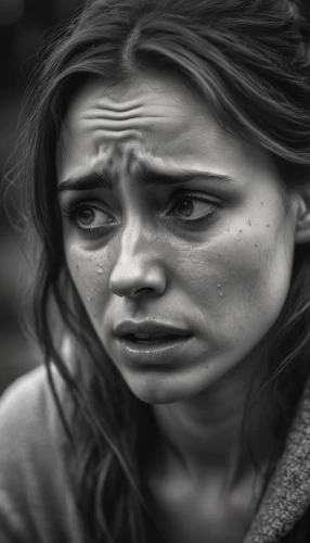 depressed woman,sad woman,scared woman,stressed woman,worried girl,child crying,anxiety disorder,anguish,drug rehabilitation,woman thinking,violence against women,the girl's face,woman face,weeping angel,female alcoholism,sorrow,resentment,woman portrait,female hollywood actress,gray-scale,Photography,General,Cinematic