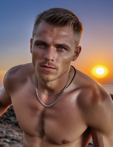 male model,beach background,man at the sea,shirtless,austin stirling,cuba background,desert background,beach toy,surfer,sunrise beach,strand,portrait photography,henne strand,the beach fixing,danila bagrov,christian berry,alex andersee,sunburst background,portrait background,hulkenberg,Photography,General,Realistic