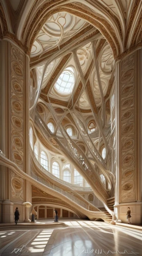 marble palace,musical dome,islamic architectural,monastery of santa maria delle grazie,futuristic art museum,wooden construction,vaulted ceiling,honeycomb structure,iranian architecture,futuristic architecture,architecture,ceiling construction,hall of the fallen,fractal environment,kinetic art,dome roof,fractals art,wood structure,empty interior,sacred geometry