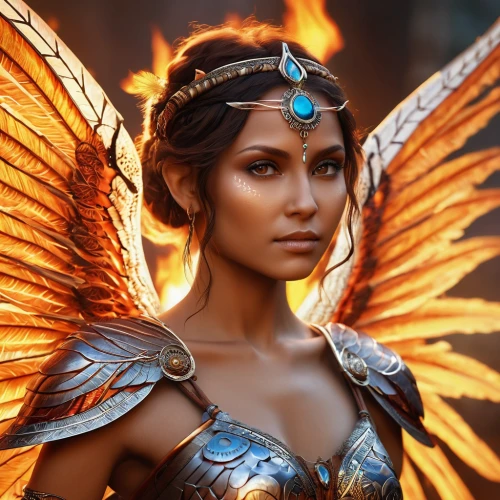 fire angel,athena,archangel,fantasy art,warrior woman,fantasy woman,faery,the archangel,goddess of justice,fantasy portrait,faerie,stone angel,female warrior,angel,cleopatra,winged,winged heart,fantasy picture,artemisia,sorceress