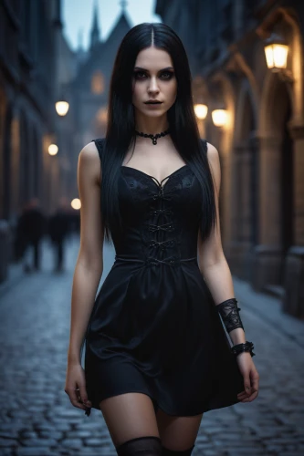 gothic woman,gothic fashion,gothic dress,goth woman,gothic portrait,gothic style,dark gothic mood,vampire woman,gothic,dark angel,vampire lady,femme fatale,goth subculture,goth,goth like,celtic queen,sorceress,black dress with a slit,huntress,bodice,Photography,General,Cinematic