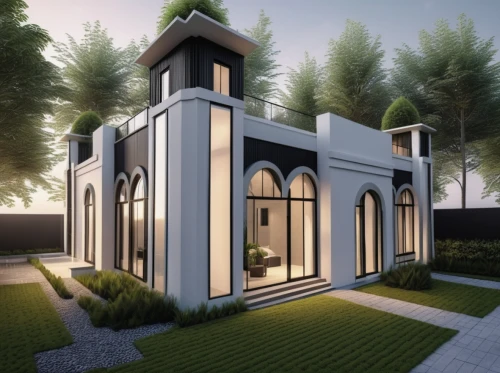 build by mirza golam pir,3d rendering,modern house,islamic architectural,house of allah,prefabricated buildings,luxury home,frame house,luxury property,garden elevation,render,modern architecture,cubic house,luxury real estate,inverted cottage,beautiful home,model house,crown render,residential house,exterior decoration,Photography,General,Realistic