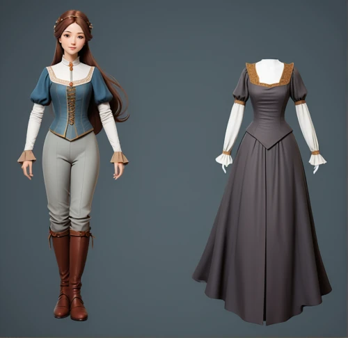 women's clothing,victorian fashion,women clothes,bodice,ladies clothes,3d model,country dress,jane austen,overskirt,costume design,victorian lady,sewing pattern girls,princess anna,costumes,female doll,3d modeling,sterntaler,fashionable clothes,folk costume,dressmaker,Conceptual Art,Fantasy,Fantasy 01