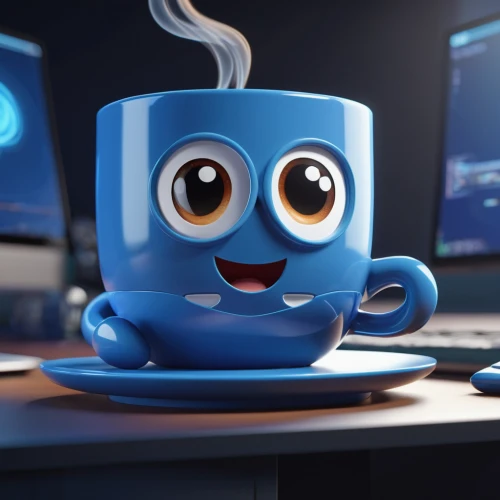 cinema 4d,tea cup fella,blue coffee cups,ivan-tea,neon coffee,cup,3d render,coffee background,cup coffee,cute coffee,coffee can,a cup of coffee,low poly coffee,cup of coffee,coffee cup,coffee mug,mug,3d rendered,a cup of tea,3d model,Unique,3D,3D Character