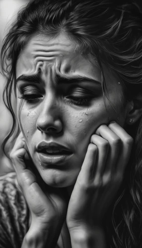 depressed woman,charcoal drawing,child crying,sad woman,sorrow,charcoal pencil,anxiety disorder,worried girl,wall of tears,tearful,hand digital painting,anguish,grief,digital painting,stressed woman,crying heart,lover's grief,scared woman,frustration,tear of a soul,Photography,General,Fantasy