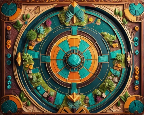 dartboard,gnome and roulette table,dart board,prize wheel,ship's wheel,zodiac,flora abstract scrolls,dharma wheel,map icon,game illustration,circular puzzle,compass,life stage icon,wind rose,steam icon,talisman,druid grove,compass rose,playmat,ships wheel,Illustration,Vector,Vector 16
