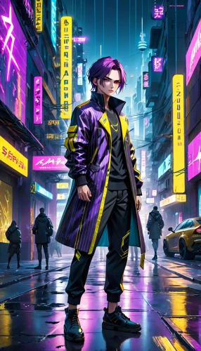 cyberpunk,cyber glasses,futuristic,ultraviolet,cyber,world digital painting,pedestrian,dystopian,hk,sci fiction illustration,80s,hong kong,80's design,matrix,taipei,abra,urban,3d man,yukio,dystopia,Anime,Anime,General