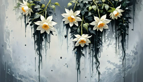lilies,avalanche lily,easter lilies,cherokee rose,white lily,lillies,peace lilies,flower painting,rain lily,water-the sword lily,falling flowers,lilies of the valley,flower water,madonna lily,lilium candidum,lily water,white water lilies,freesias,flower of water-lily,snowdrops,Conceptual Art,Fantasy,Fantasy 05