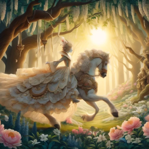 fairy forest,ballerina in the woods,spring unicorn,children's fairy tale,fantasy picture,fairy tale,unicorn background,fairy world,rosa 'the fairy,a fairy tale,fairy tale character,forest of dreams,fairies,pegasus,fae,galloping,faerie,fairytale characters,serenade,faery