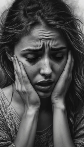 depressed woman,anxiety disorder,charcoal drawing,child crying,scared woman,wall of tears,stressed woman,sad woman,self hypnosis,sorrow,resentment,anguish,female alcoholism,worried girl,helplessness,depression,grief,frustration,crying man,tearful,Photography,General,Fantasy