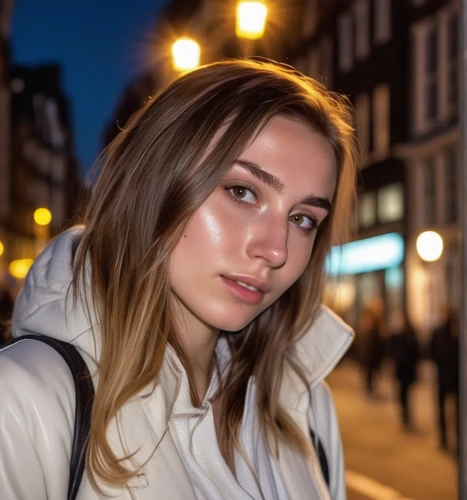 photo session at night,swedish german,semi-profile,city ​​portrait,night photo,on the street,model beauty,natural cosmetic,portrait photographers,sofia,girl portrait,face portrait,blonde woman,beautiful face,lux,paris,pretty young woman,european,beauty face skin,angel face,Photography,General,Realistic