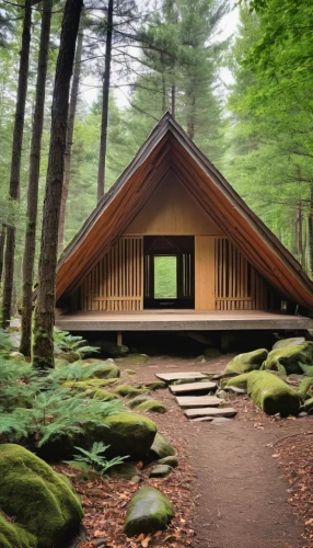 forest chapel,house in the forest,timber house,mirror house,tent at woolly hollow,wood doghouse,the cabin in the mountains,outdoor structure,wigwam,log home,lodge,log cabin,frame house,vipassana,forest workplace,summer house,japanese architecture,wood structure,wooden sauna,folding roof,Photography,General,Realistic